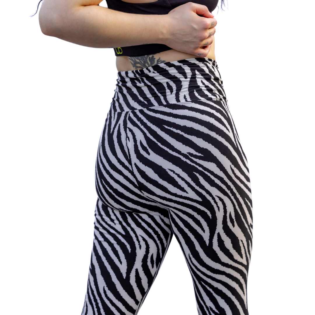 Animal Print Leggings wild zebra 2 quality athleisure
