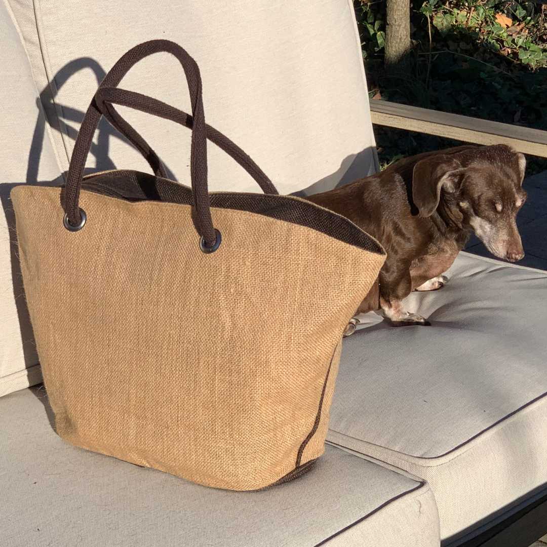 tote logo burlap bag unseen beauty quality athleisure trendy fashion wear accessories pup 4